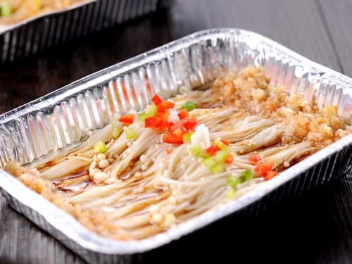 临颍锡纸烤金针菇